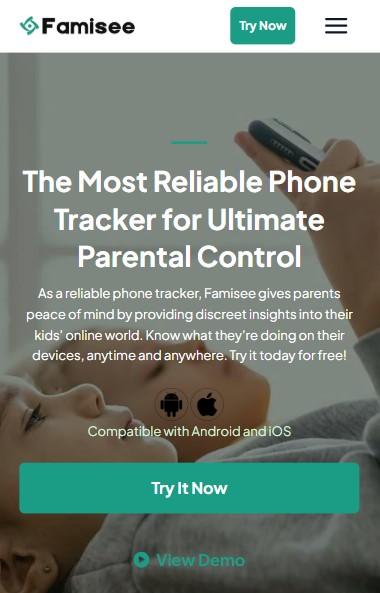 famisee homepage mobile