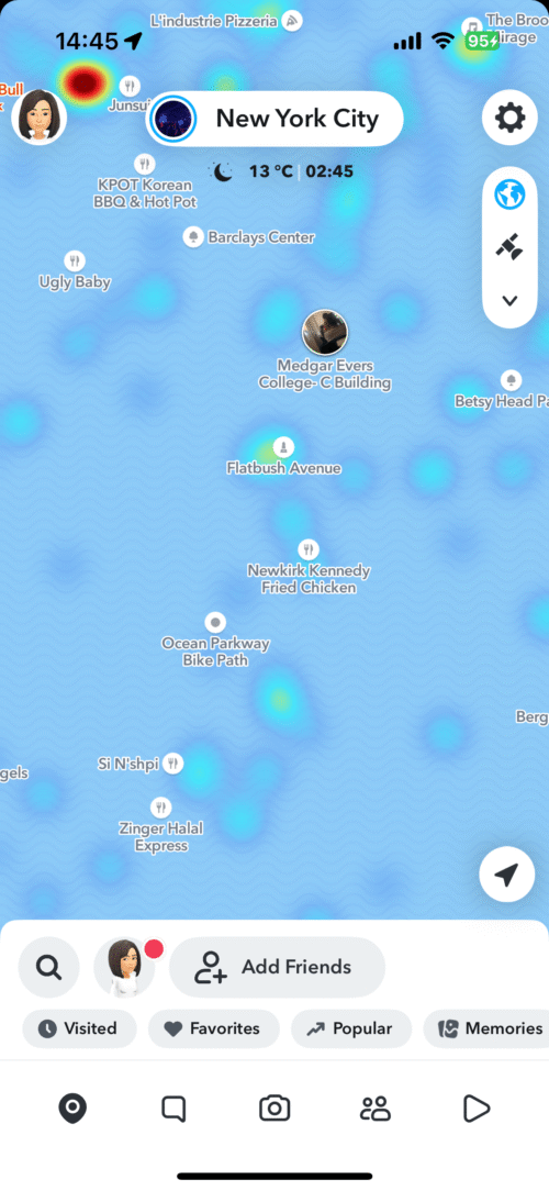snapchat location