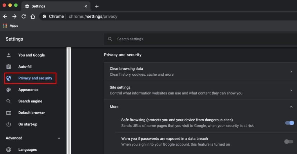 Privacy and security