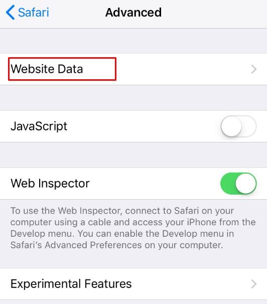 Select Website Data