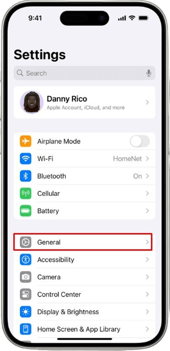 iPhones General Setting