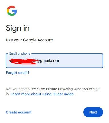 login google account to Find My Device