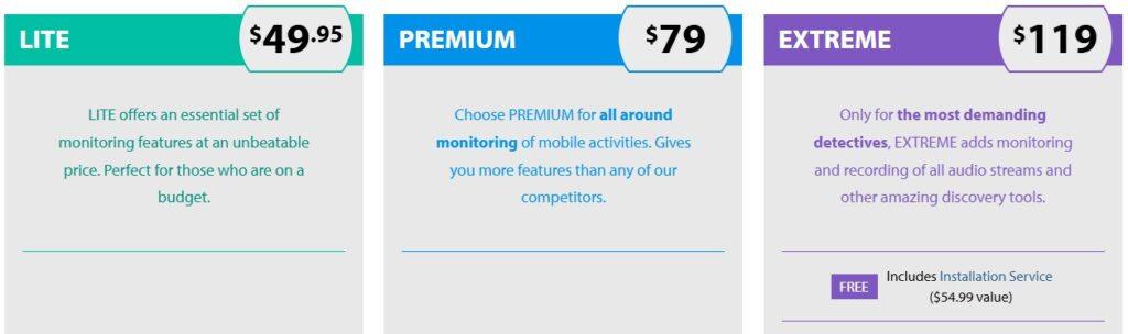 FlexiSpy Pricing Plans